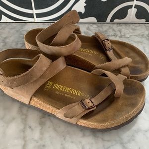 Birkenstock ankle wrap sandals
